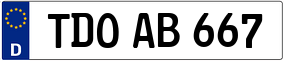 Trailer License Plate